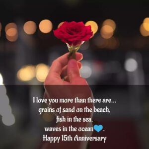 15th wedding anniversary images